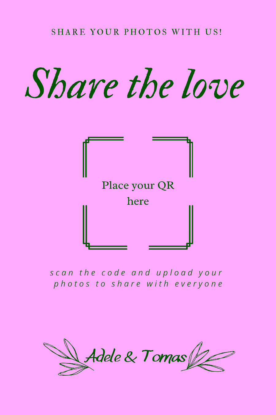 Art deco QR template