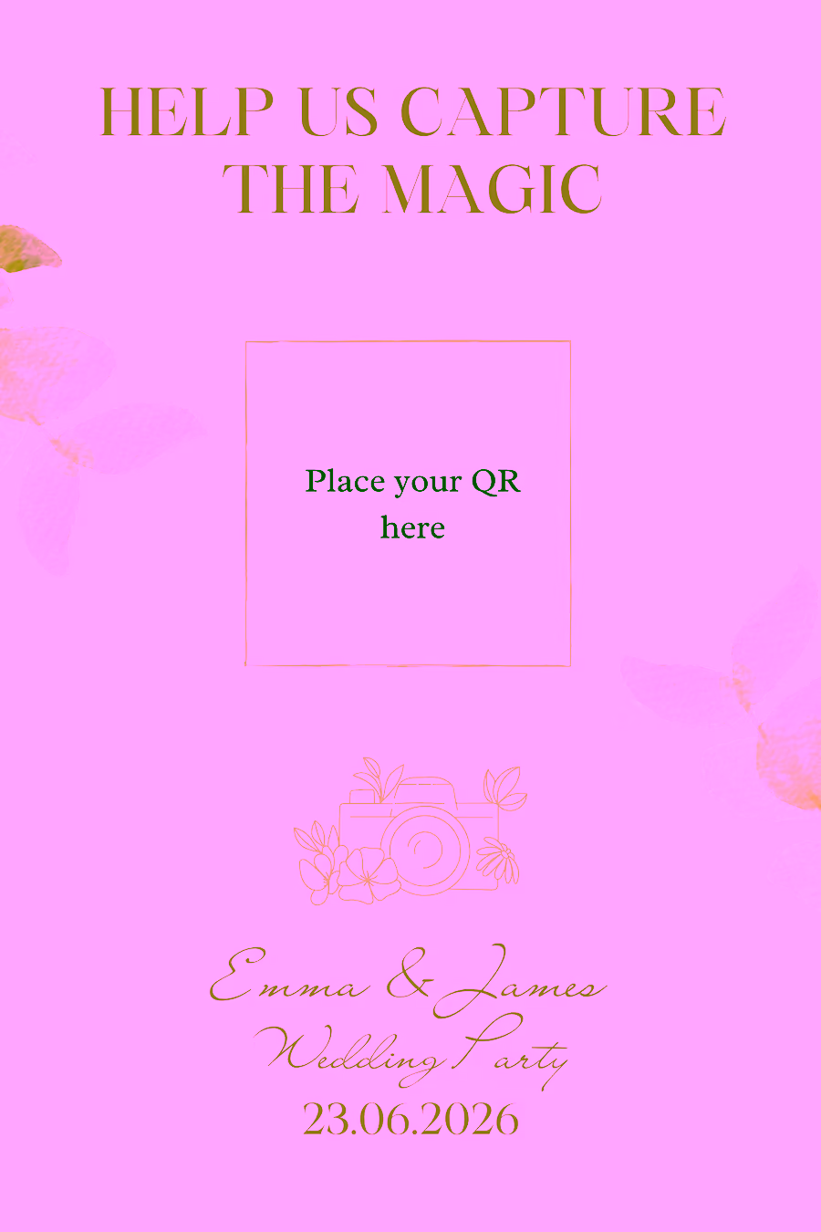 Eucalyptus QR template