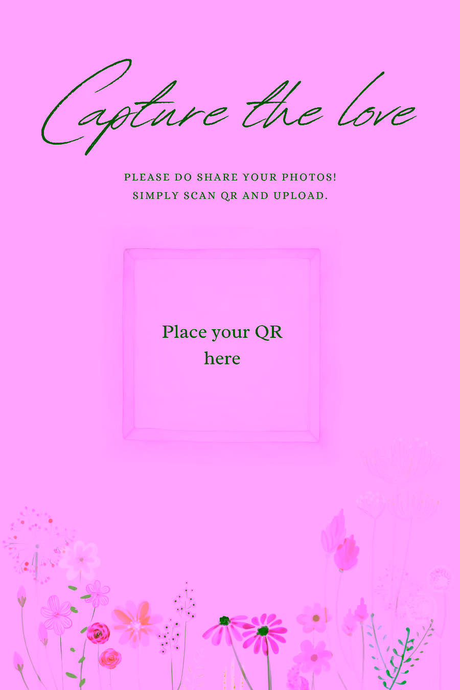 Wildflower QR template